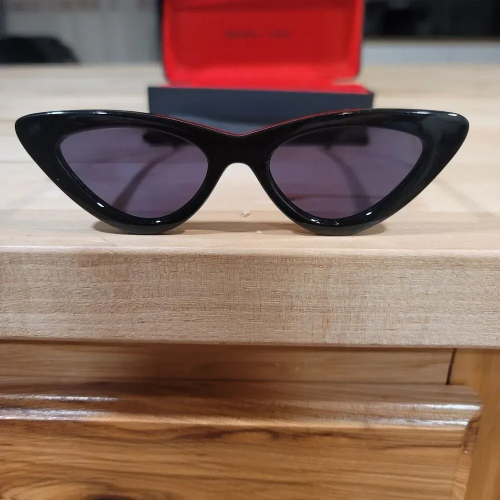 Adam Selman X Le Specs The Last Lolita 1602115 Black Cat Eye Womens Sunglasses